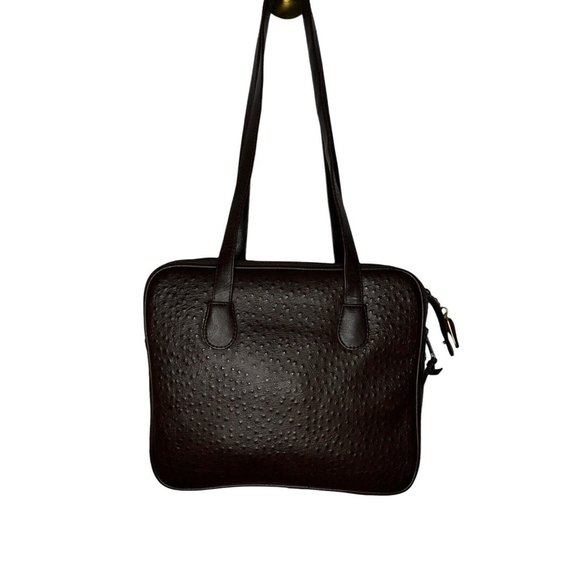 NWT Vintage Gold Coast Collection Dark Brown Leather Medium Shoulder Bag ($320) - Picture 2 of 4